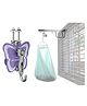 My Cradlle Window Hanger Automatic Baby Swing Jhula With Digital Timer 15 min to 9.45 Hrs | Heavy-Duty Metal, Adjustable Speed Control, 20 kg Load Capacity, Made in India (Cloth Color May Vary)