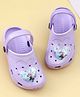 Yellow Bee Disney Frozen Featuring Elsa & Anna Applique & Sequins Detailed Perforated Slingback Clogs - Purple