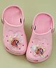 Yellow Bee Disney Princess Featuring Characters Applique Detailed Clogs - Pink