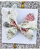 FOLLOW THE NEEDLE Glittered Butterfly Detailed Hair Clip - White