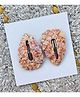 FOLLOW THE NEEDLE Scales Designed Sequins Embellished Glitter Detailed Snap Clips - Orange