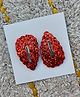 FOLLOW THE NEEDLE Sequins Embellished Glitter Detailed Snap Clips - Red