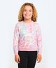 CHILINS Cotton Knit Full Sleeves Tie Dye Sweatshirt - Pink