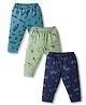 Zero Knit Full Length Printed Lounge Pants Pack of 3 - Multicolor