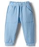 Zero Knit Full Length Solid Lounge Pant - Blue