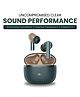 Olivlife Fluxpods Wireless Bluetooth Earbuds | ANC 35dB Noise Cancelling, 4 Mics ENx Tech, 42H Playtime, Fast Charging, Low Latency Mode, IPX5 Water Resistant, Bluetooth Earphones with Mic-Blue
