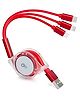 OlivLife 3 IN 1 Charging Cable | USB Multi Charging Cable with Type-C, Micro USB & IOS | Fast Charge & Data Sync | Durable Design | Compatible with Smartphones, Tablets & Power Banks