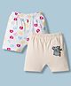 Ben Benny Interlock Knit Knee Length Shorts with Animal Print Pack of 2 - Multicolor