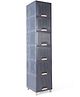 Rasvesh Plastic Modular Drawer Storage Chest of Drawers Organizer Storage Box, Large Stomo Racks for Multipurpose grey 6xl