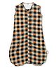 Cocoon Care Bamboo Cotton Knit Blackchecks Printed Sleeping Bag for Baby - Multicolor