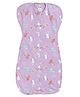The Boo Boo Club Cotton Bland Knit Printed Arms Up Swaddle Sleeping Pod for Baby - Purple