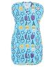 The Boo Boo Club Cotton Bland Knit Printed Arms Up Swaddle Sleeping Pod for Baby - Blue