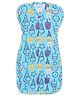 The Boo Boo Club Cotton Bland Knit Printed Arms Up Swaddle Sleeping Pod for Baby - Blue
