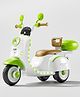 Vespa 12V Battery Operated Ride On / Bike with Music and Lights Green