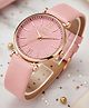 IIK Collection Watches for Women Round Dial |Quartz Movement |Long Battery Life Leather Bracelet Strap Watches for Girls