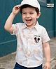 Babyoye Disney 100% Cotton Woven half Sleeves Shirt With Micky Mouse Graphics - White