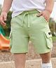 Honeyhap Premium 100% Cotton Knit Knee Length Bermuda with Bio Finish - Seedling Green