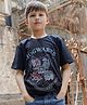 Nap Chief Cotton Blend Knit Warner Bros Featuring Half Sleeves Hogwarts Crest Printed Round Neck T-shirt
