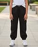 Cutiekins Woven Solid Cargo Pants - Black