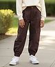 Cutiekins Woven Solid Cargo Pants - Brown