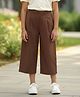 Cutiekins Cotton Linen Woven Solid Capri - Light Brown