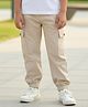 Cutiekins Woven Solid Cargo Pant - Cream