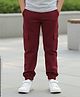 Cutiekins Woven Solid Cargo Pant - Maroon