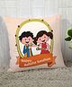 Stybuzz Raksha Bandhan Rakhi Gift Cushion Cover - Light Peach