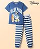 Pine Kids Disney Single Jersey Knit Half Sleeves Donald Duck Printed T-Shirt & Pyjama Night Suit - Multicolour