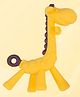 MIHAR ESSENTIALS  Silicone Giraffe Shape Teether - Yellow