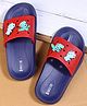 Kookie Kids Slip On Sliders with Animal Applique - Blue