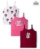 Pine Kids Disney 100% Cotton Knit Sleeveless Slips With Minnie & Friends Graphic - Multicolour