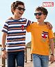 Pine Kids Marvel Single Jersey Knit Half Sleeves T-Shirts With Spider Man Print Graphics Pack of 2 - Multicolor