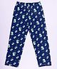 Kiddopanti Cotton Knit Dinosaur Printed Pajama - Navy Blue