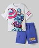 Pine Kids Marvel Single Jersey Knit Half Sleeves T-Shirt & Shorts Set with Avengers Graphics - Multicolor