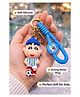 Uniquebuyin Cute Cartoon Boy Silicone Keychain for Kids | Soft Rubber Bag Charm with Strong Metal Ring | School Bag & Keys Hanging Accessory | Return Gift Toy