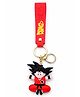 Uniquebuyin Dragon Ball Z Goku Silicone Keychain for Kids  Soft Cartoon Bag Charm with Strong Metal Ring & Strap (Red)