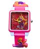 Spiky Disney Tangled Featuring Rapunzel Printed & Applique Detailed Square Analog Watch - Pink