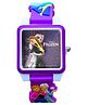 Spiky Disney Frozen featuring Characters Printed & Applique Detailed Square Analog Watch - Purple