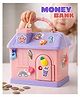 Fiddlerz Kids Piggy Bank for Girls & Boys Cute House Design with Portable Handle Money Bank for Kids (Multicolor)