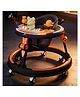StarAndDaisy Baby Walkers for 6-18 Month Baby boy 360° Walker for Kids for 6 to 18 Months with RGB Light, 7 Level Height Adjustment, Baby Walker with Switchable Food & Musical Toy Tray -Orange Black