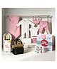 StarAndDaisy 0 Weclome-Gift_set_GS1 StarAndDaisy Baby Welcome Gift Set of 23 - Baby Clothing Set of 12 (Heart Print) +Sleeping Bag + Maternity Bag Diaper Backpack +Set of 3 Muslins +Set of 6 Baby face Cloth Towel -Assorted