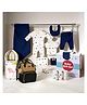 StarAndDaisy 0 Weclome-Gift_set_GS3 StarAndDaisy Baby Welcome Gift Set of 23 - Baby Clothing Set of 12 (Fish Print) +Sleeping Bag + Maternity Bag Diaper Backpack +Set of 3 Muslins +Set of 6 Baby face Cloth Towel -Assorted