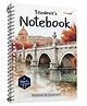 GOWOO A4 Size River Bridge Spiral Notebook - (Unruled) :- A4 river bridge notebook, aesthetic bridge design sketch book, artist spiral sketchbook, nature inspired spiral notebook,  200 pages