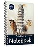 GOWOO A4 Size Pisa View Spiral Notebook - (Ruled) :- A4 ruled spiral notebook, Pisa view notebook A4, Pisa scenery spiral notebook, beautiful cover ruled notebook, spiral notebook, 200 pages