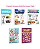 My First Book of Vehicles (ENG-HINDI), My First Copy to Colour - Transport and more :- Bilingual vehicle learning, transport colouring fun, kids sticker activities | Combo of 5 books