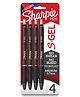 Sharpie S-Gel Pen 0.7 mm  Assorted Ink (3 Colours) | Set of 4