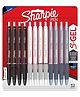 Sharpie S-Gel Pen 0.7 mm  Black & Blue Ink | Fashion Barrel Mixed Colours | Set of 12