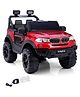 Babyhug Battery Operated Ride on Jeep with Music & LED Lights - Red| Rechargeable Battery| Openable Doors| Built-in Music & AUX| Remote Control| Easy to Assemble| Forward & Reverse