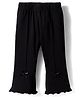 Babyhug Lycra Knit Full Length Solid Color Leggings - Black